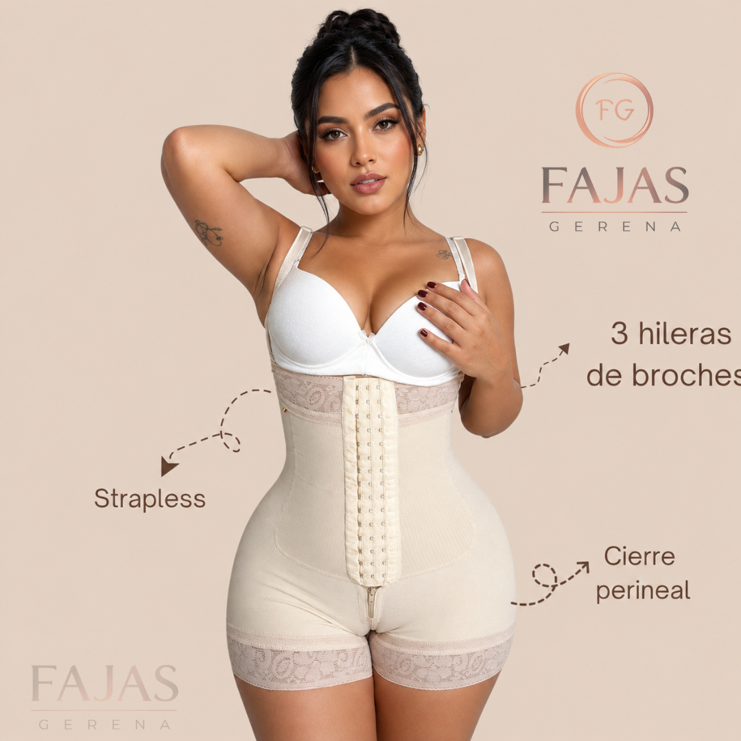 Faja Strapless con Broche Frontal