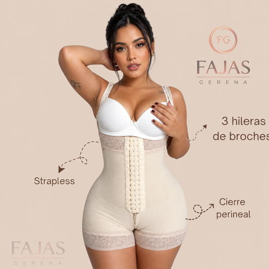 Faja Strapless con Broche Frontal